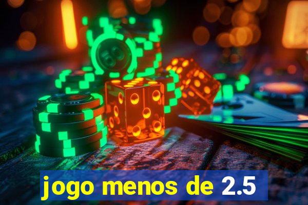 jogo menos de 2.5