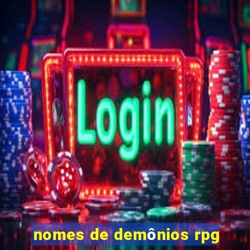 nomes de demônios rpg