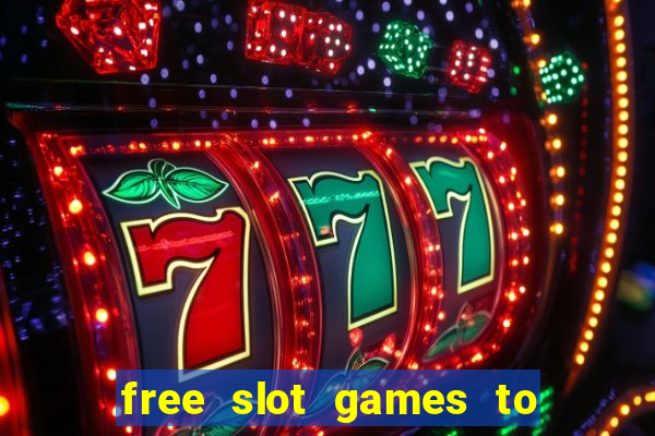 free slot games to win real money