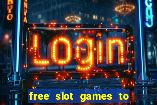 free slot games to win real money