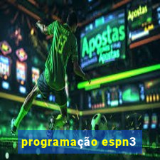 programação espn3