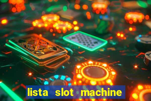 lista slot machine da bar