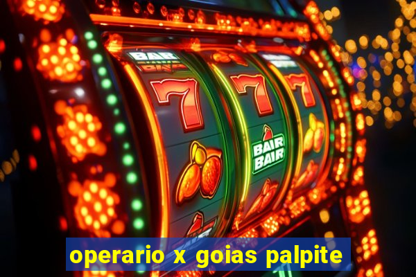 operario x goias palpite