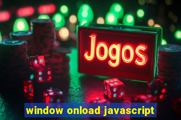 window onload javascript