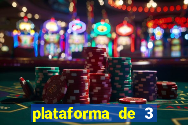 plataforma de 3 reais cassino