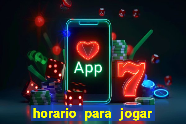 horario para jogar fortune tiger hoje