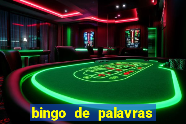 bingo de palavras cha de bebe