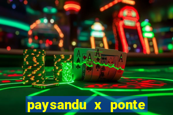 paysandu x ponte preta palpite