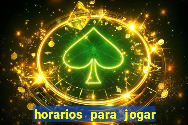 horarios para jogar fortune mouse