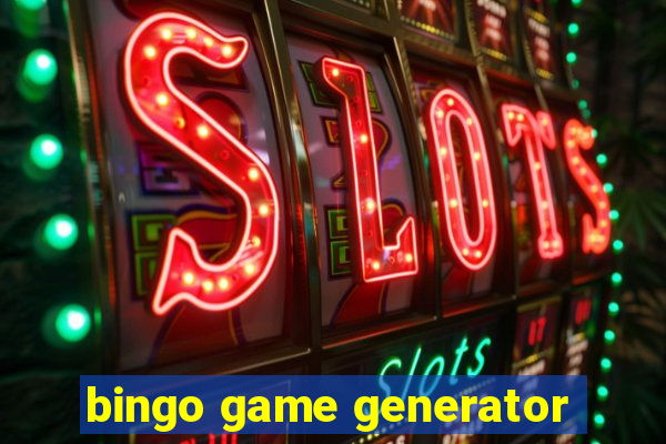 bingo game generator