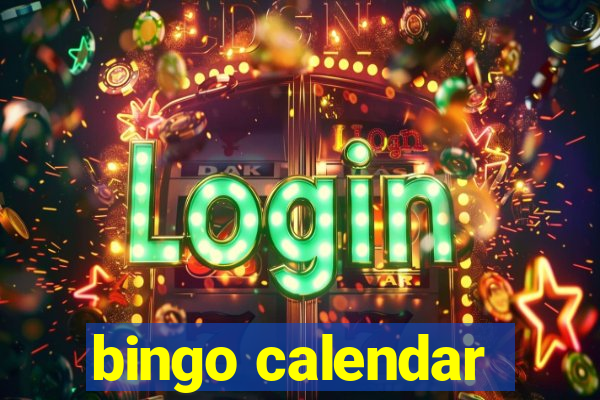 bingo calendar