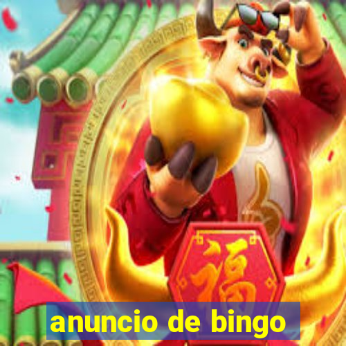 anuncio de bingo