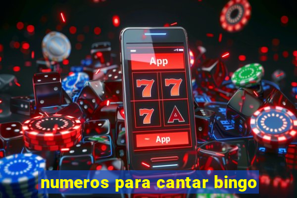 numeros para cantar bingo