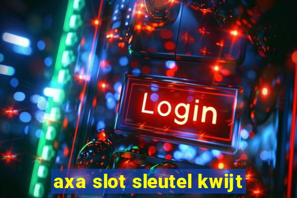 axa slot sleutel kwijt