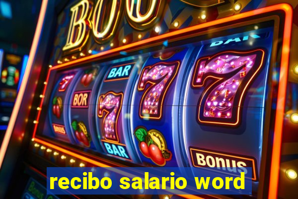 recibo salario word