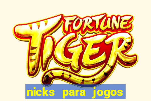 nicks para jogos de tiro