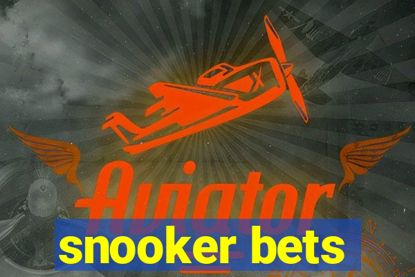 snooker bets