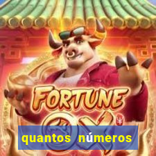 quantos números tem numa cartela de bingo