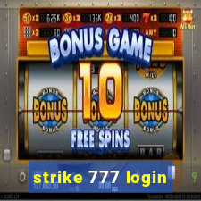 strike 777 login