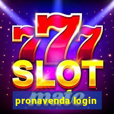 pronavenda login