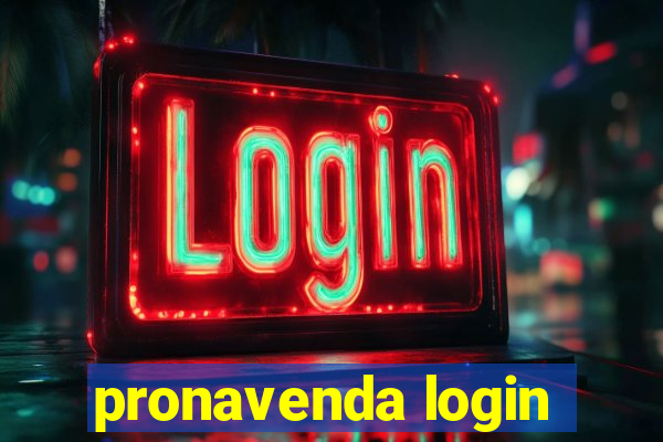 pronavenda login