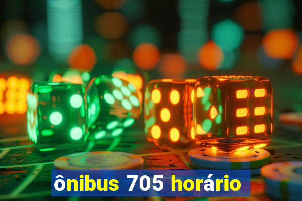 ônibus 705 horário