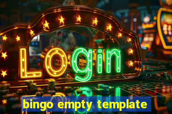 bingo empty template