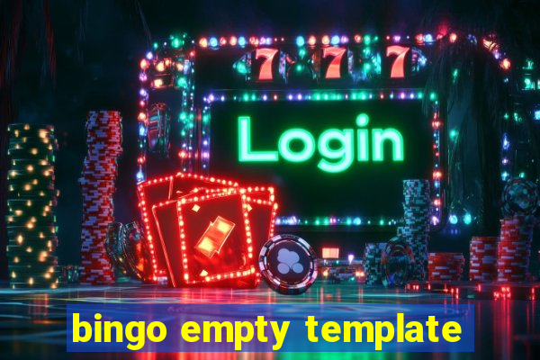 bingo empty template