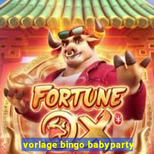 vorlage bingo babyparty