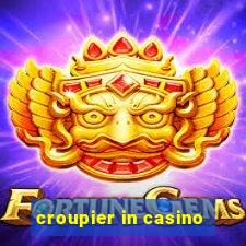 croupier in casino