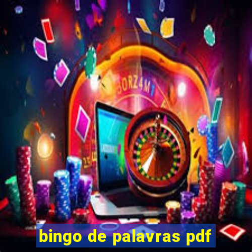 bingo de palavras pdf