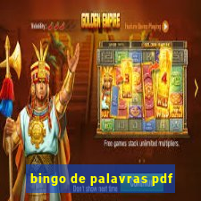 bingo de palavras pdf