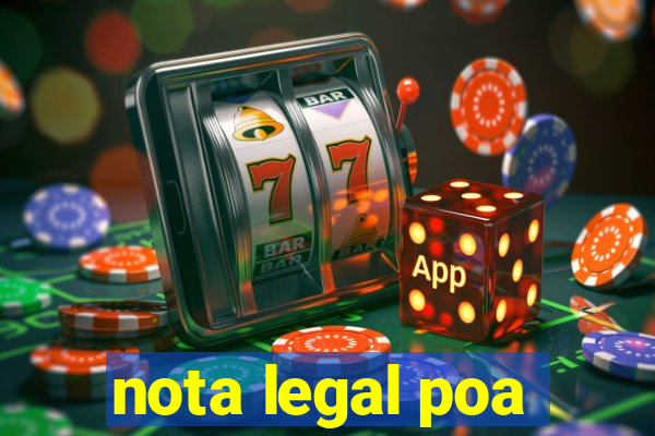 nota legal poa