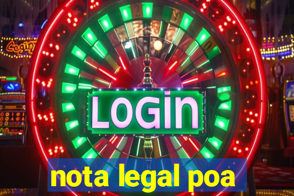 nota legal poa