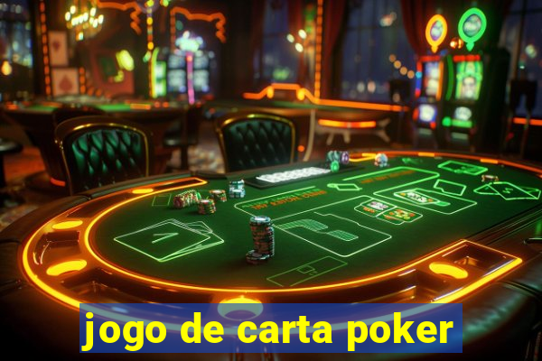 jogo de carta poker