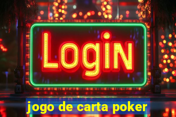 jogo de carta poker