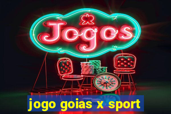 jogo goias x sport