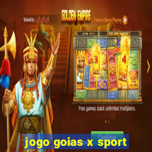 jogo goias x sport