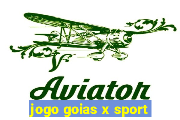 jogo goias x sport