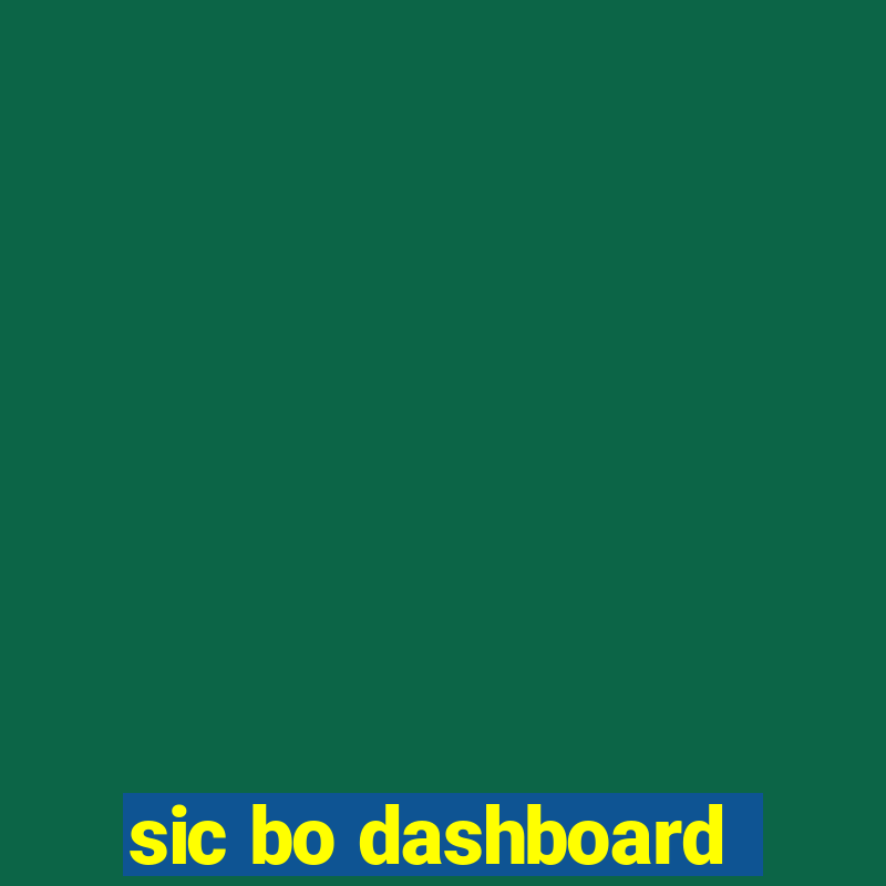 sic bo dashboard