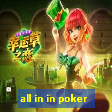 all in in poker