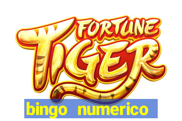 bingo numerico educa??o infantil