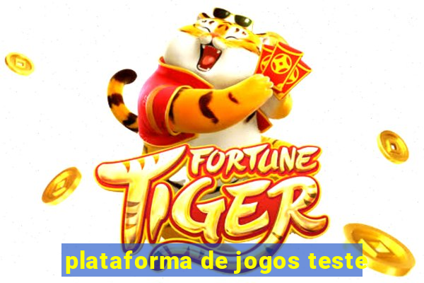 plataforma de jogos teste