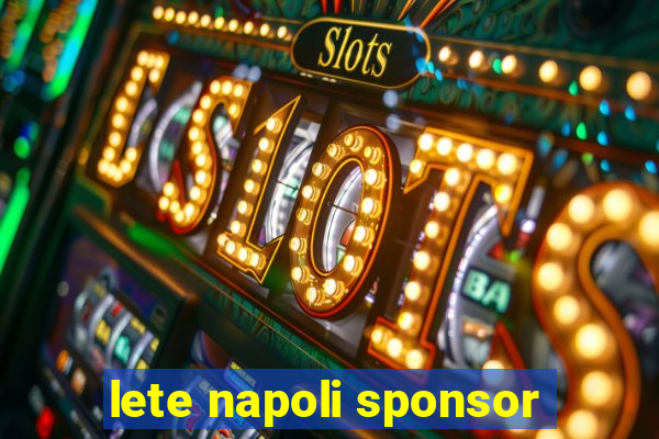 lete napoli sponsor