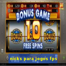 nicks para jogos fps