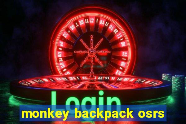 monkey backpack osrs