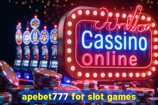 apebet777 for slot games