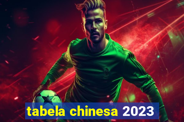 tabela chinesa 2023