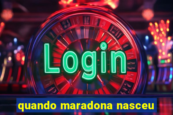 quando maradona nasceu