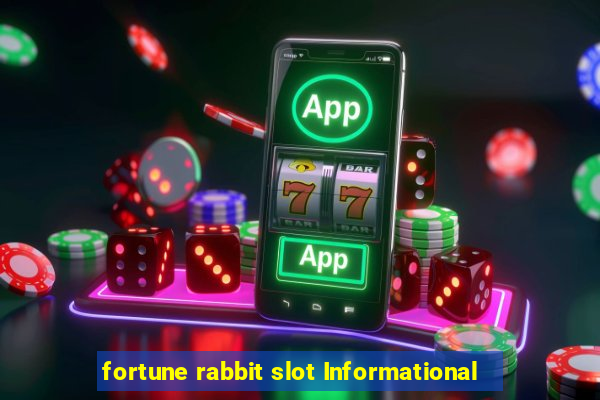 fortune rabbit slot Informational